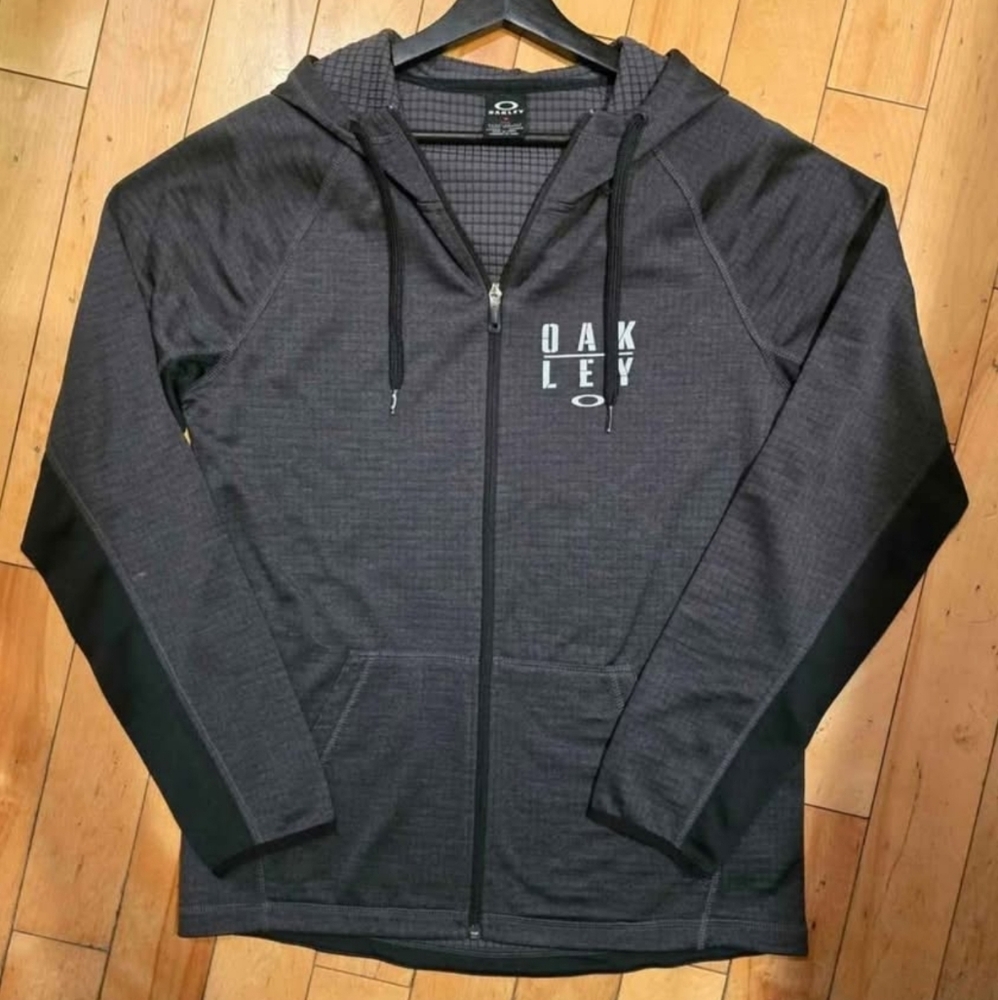 Oakley Men's Charcoal Hooded Jacket
